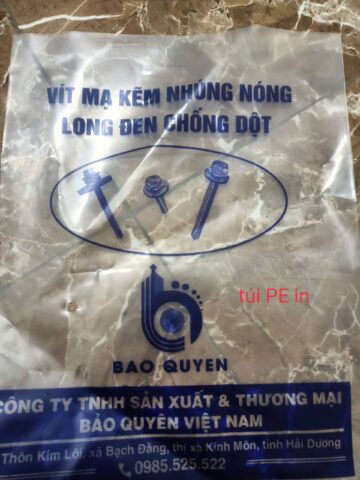 Túi PE và túi PP khác nhau như thế nào? 2 Túi PE in hình